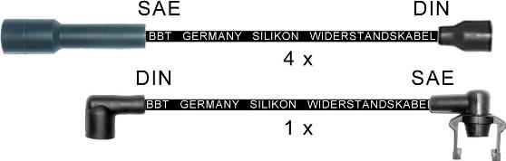 BBT ZK0150 - Комплект проводів запалювання autocars.com.ua