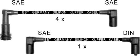 BBT ZK0202 - Комплект проводів запалювання autocars.com.ua
