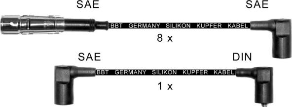 BBT ZK0410 - Комплект проводів запалювання autocars.com.ua