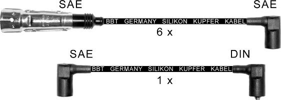 BBT ZK0417 - Комплект проводів запалювання autocars.com.ua