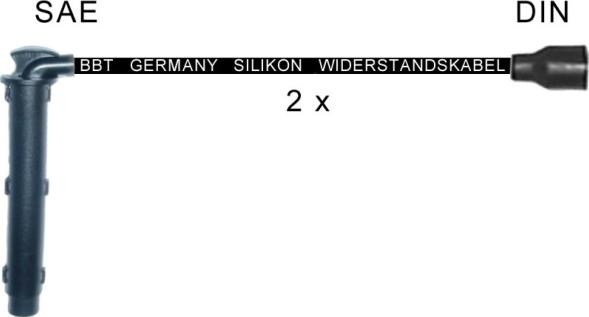 BBT ZK0681 - Комплект проводів запалювання autocars.com.ua