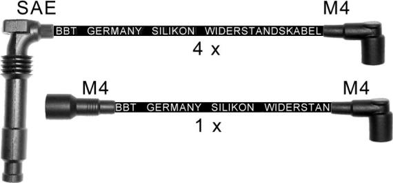 BBT ZK0734 - Комплект проводів запалювання autocars.com.ua
