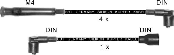 BBT ZK0924 - Комплект проводів запалювання autocars.com.ua