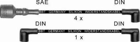 BBT ZK712 - Комплект проводів запалювання autocars.com.ua