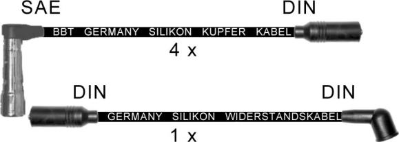 BBT ZK1022 - Комплект проводів запалювання autocars.com.ua