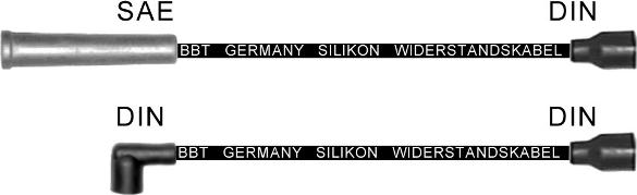 BBT ZK1037 - Комплект проводів запалювання autocars.com.ua