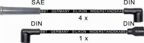 BBT ZK1209 - Комплект проводів запалювання autocars.com.ua