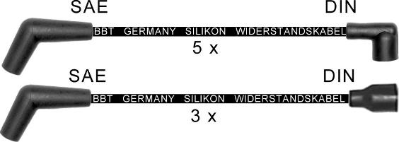BBT ZK1247 - Комплект проводів запалювання autocars.com.ua