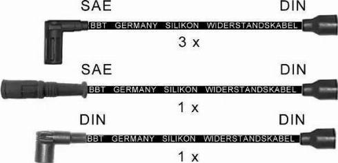 BBT ZK1305 - Комплект проводів запалювання autocars.com.ua