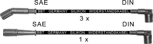 BBT ZK1395 - Комплект проводів запалювання autocars.com.ua