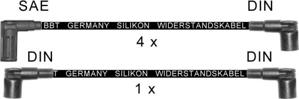 BBT ZK1398 - Комплект проводів запалювання autocars.com.ua