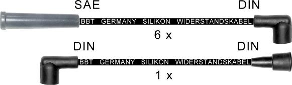 BBT ZK1441 - Комплект проводів запалювання autocars.com.ua