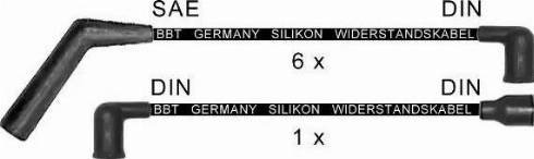 BBT ZK1448 - Комплект проводів запалювання autocars.com.ua