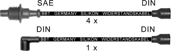 BBT ZK1536 - Комплект проводів запалювання autocars.com.ua