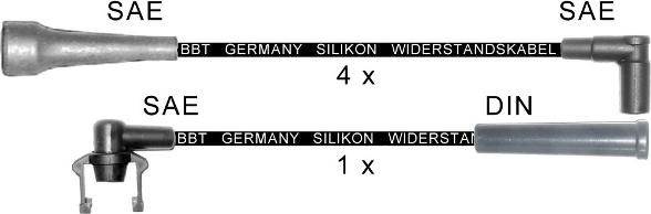BBT ZK1544 - Комплект проводів запалювання autocars.com.ua