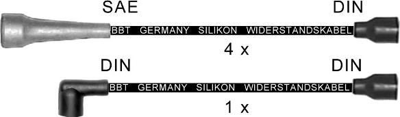 BBT ZK1546 - Комплект проводів запалювання autocars.com.ua