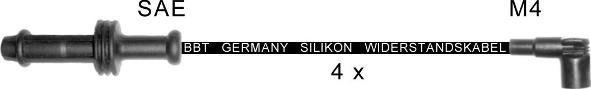 BBT ZK1555 - Комплект проводів запалювання autocars.com.ua