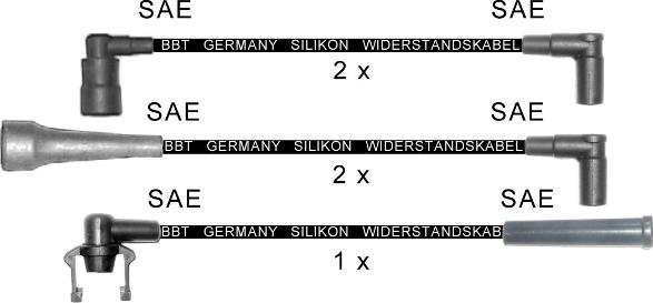 BBT ZK1580 - Комплект проводів запалювання autocars.com.ua