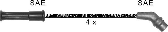 BBT ZK1592 - Комплект проводів запалювання autocars.com.ua