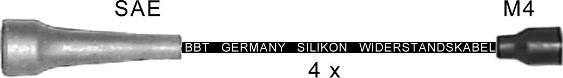 BBT ZK1593 - Комплект проводів запалювання autocars.com.ua