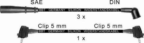BBT ZK1607 - Комплект проводів запалювання autocars.com.ua