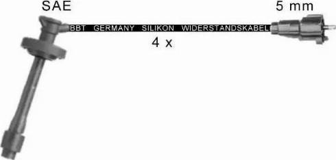 BBT ZK16105 - Комплект проводів запалювання autocars.com.ua