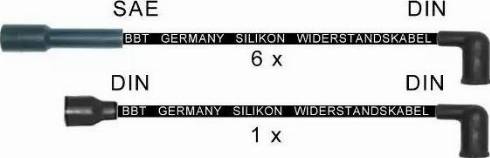 BBT ZK1649 - Комплект проводів запалювання autocars.com.ua