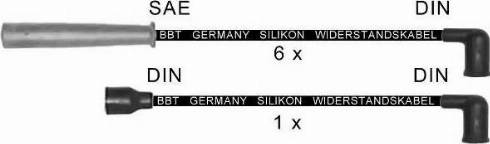 BBT ZK1654 - Комплект проводів запалювання autocars.com.ua
