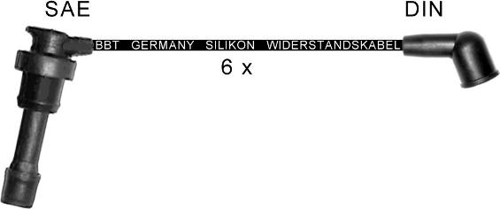 BBT ZK1669 - Комплект проводів запалювання autocars.com.ua