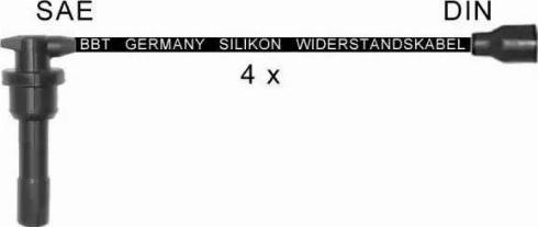 BBT ZK1713 - Комплект проводів запалювання autocars.com.ua