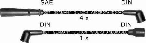 BBT ZK1892 - Комплект проводів запалювання autocars.com.ua