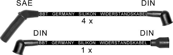 BBT ZK1795 - Комплект проводів запалювання autocars.com.ua