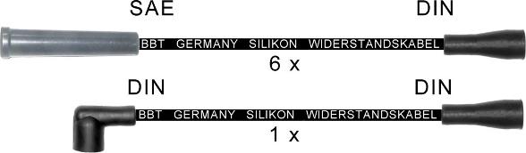 BBT ZK1893 - Комплект проводів запалювання autocars.com.ua
