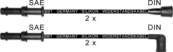 BBT ZK1907 - Комплект проводів запалювання autocars.com.ua