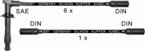 BBT ZK203 - Комплект проводів запалювання autocars.com.ua