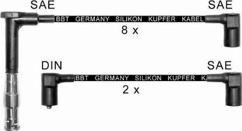 BBT ZK432 - Комплект проводов зажигания autodnr.net