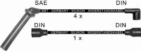 BBT ZK680 - Комплект проводів запалювання autocars.com.ua