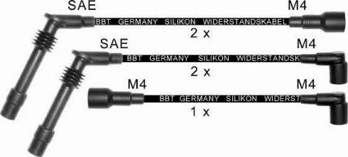BBT ZK749 - Комплект проводів запалювання autocars.com.ua