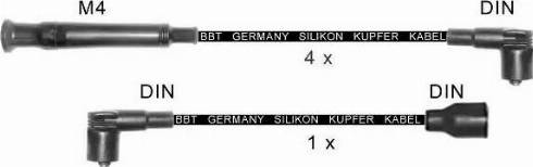 BBT ZK924 - Комплект проводів запалювання autocars.com.ua