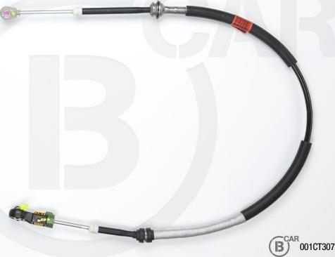 B CAR 001CT307 - Трос, ступінчаста коробка передач autocars.com.ua