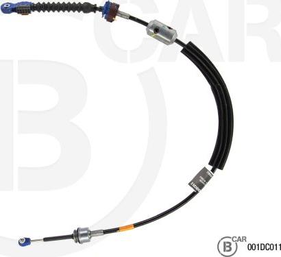 B CAR 001DC011 - Трос, ступінчаста коробка передач autocars.com.ua