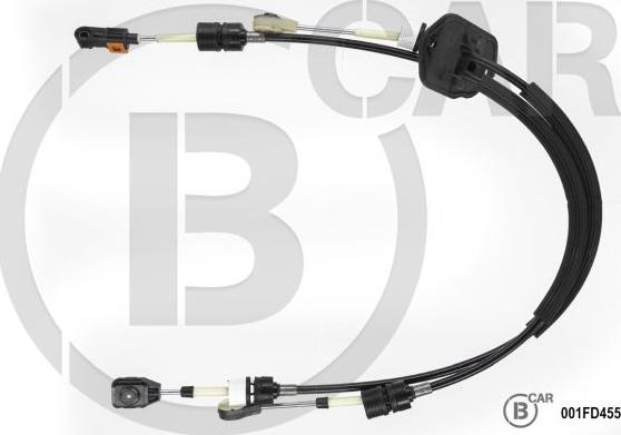 B CAR 001FD455 - Трос, ступінчаста коробка передач autocars.com.ua