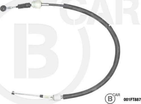 B CAR 001FT887 - Трос, ступінчаста коробка передач autocars.com.ua