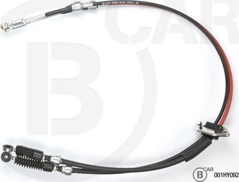 B CAR 001HY092 - Трос, ступінчаста коробка передач autocars.com.ua