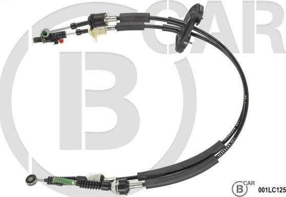 B CAR 001LC125 - Трос, ступінчаста коробка передач autocars.com.ua