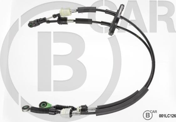 B CAR 001LC126 - Трос, ступінчаста коробка передач autocars.com.ua