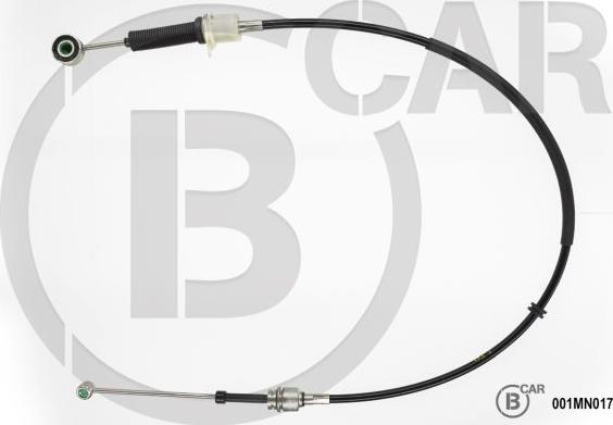 B CAR 001MN017 - Трос, ступінчаста коробка передач autocars.com.ua