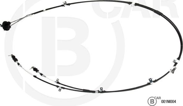 B CAR 001NI004 - Трос, ступінчаста коробка передач autocars.com.ua