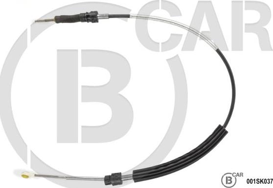B CAR 001SK037 - Трос, ступінчаста коробка передач autocars.com.ua