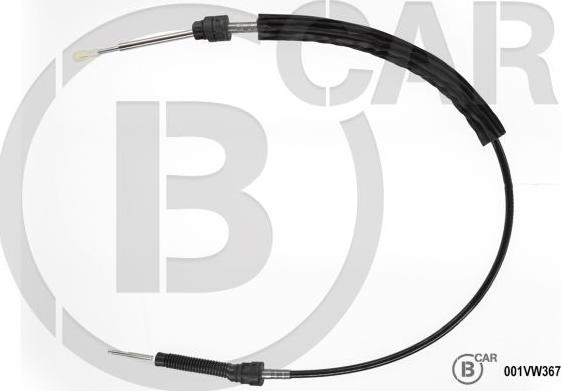 B CAR 001VW367 - Трос, ступінчаста коробка передач autocars.com.ua